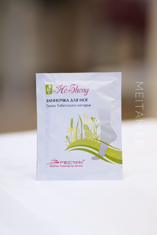 He Sheng Детоксикационная ванночка для ног «Травы Тибетского нагорья» Код: HS-12