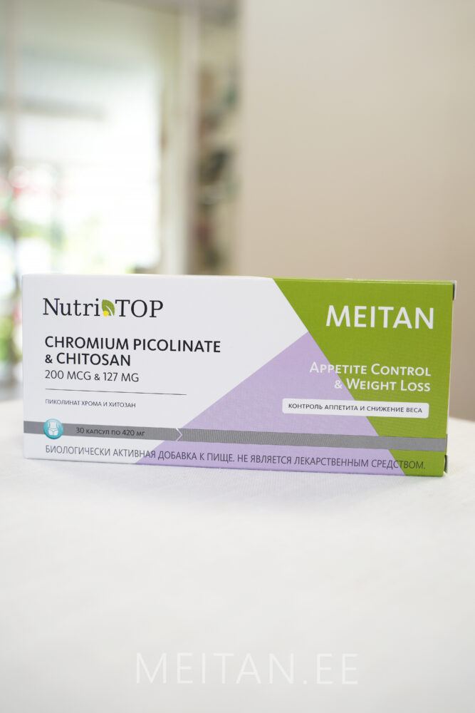 Nutri Top Биологически активная добавка к пище Chromium Picolinate & Chitosan (Пиколинат Хрома и Хитозан) Код: NT-04-m